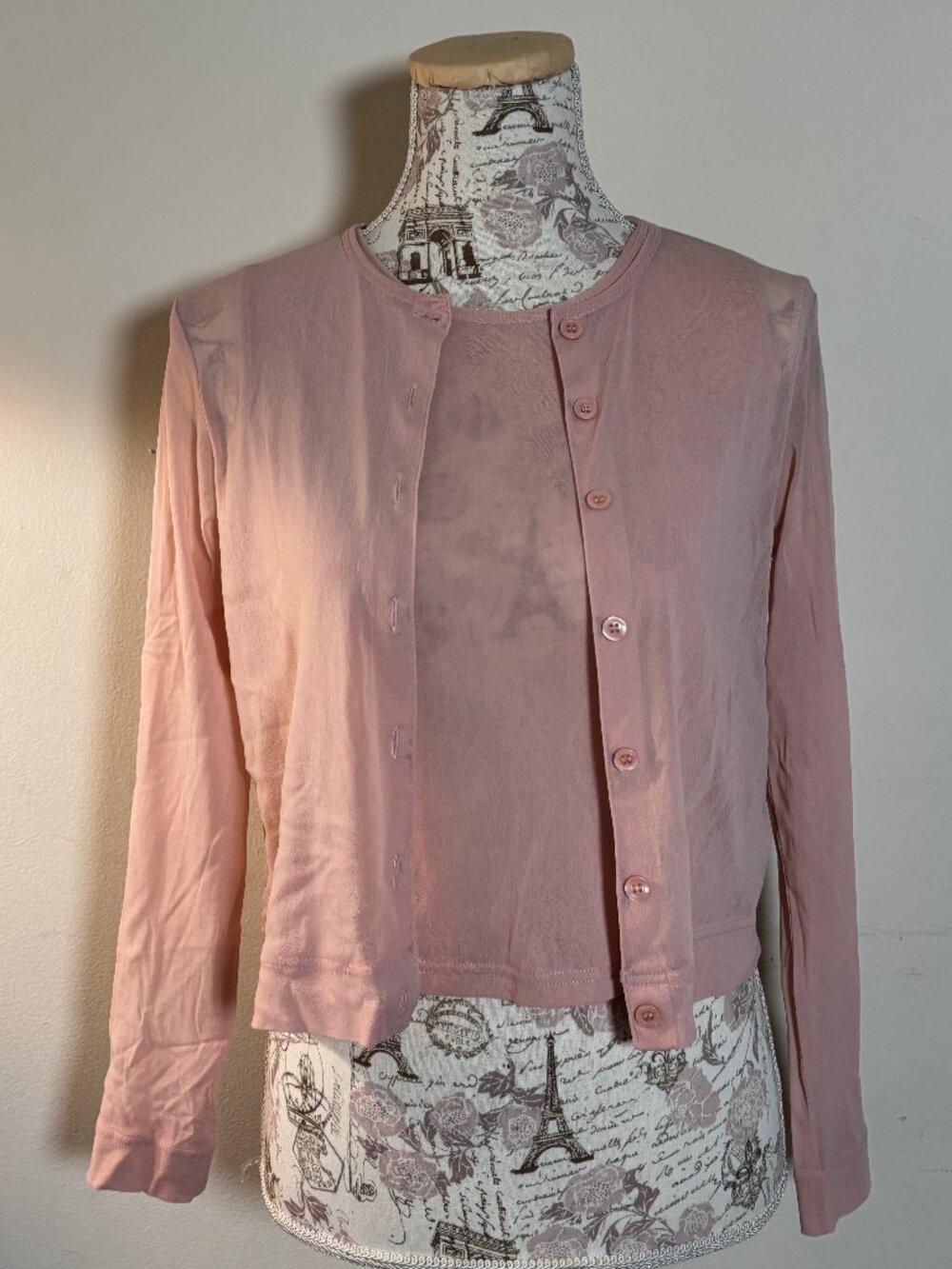 Vintage The Limited tank top + matching cardigan, size M